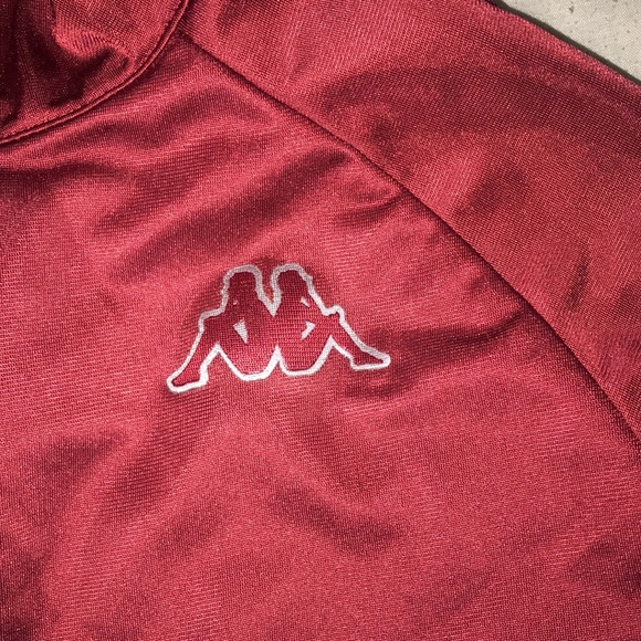 Burgundy red Kappa zip up sweater - Picture 4 of 7
